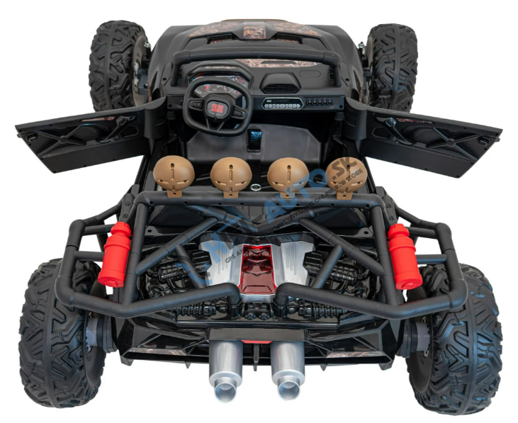 Elektrické autíčko Buggy Racing 2x200W čierne