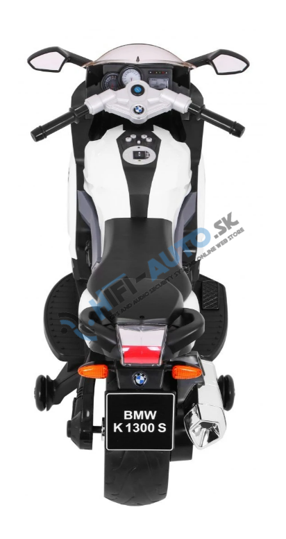 Detská elektrická motorka BMW K1300S biela