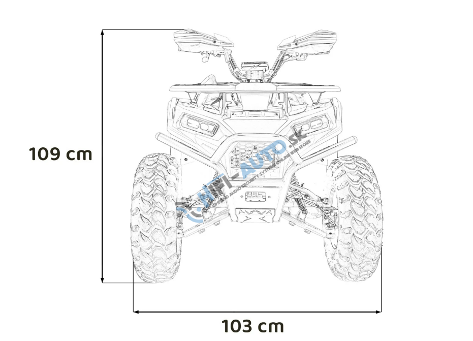 Benzínová štvorkolka PRO RIDER 200CC, oranžová farba