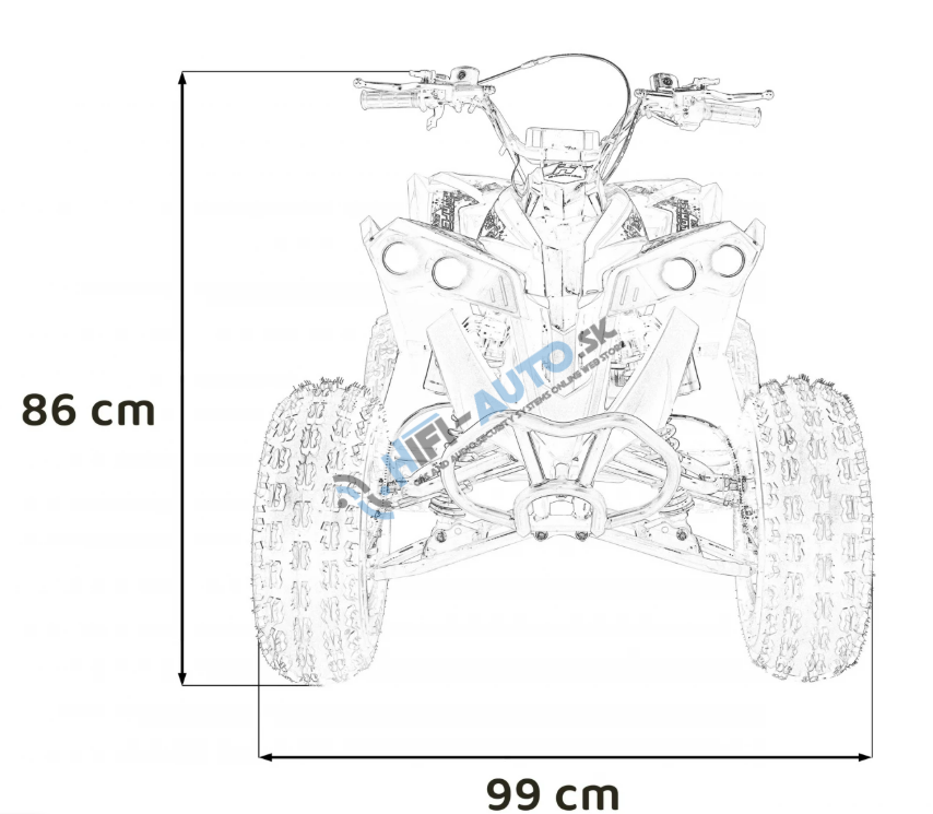 Detská štvorkolka ATV RENEGADE HIPERFECT 125CC – červená