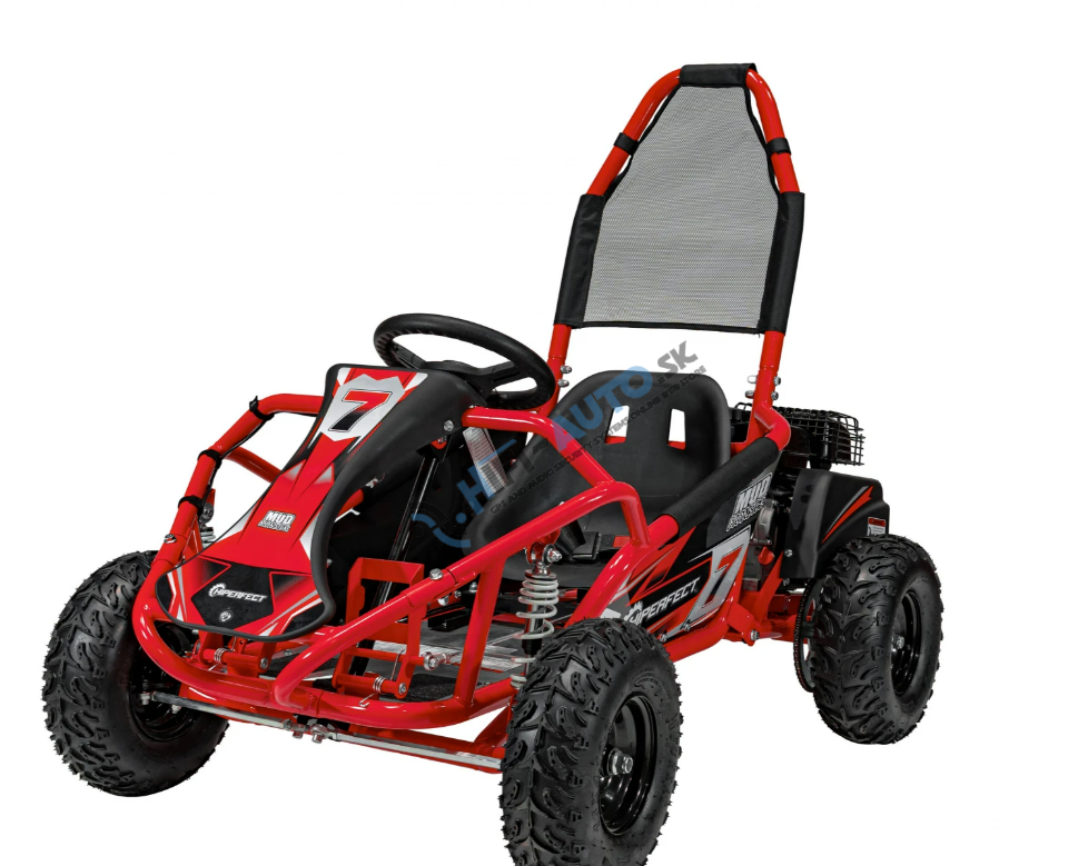 Detská benzínová motokára MUD MONSTER červená