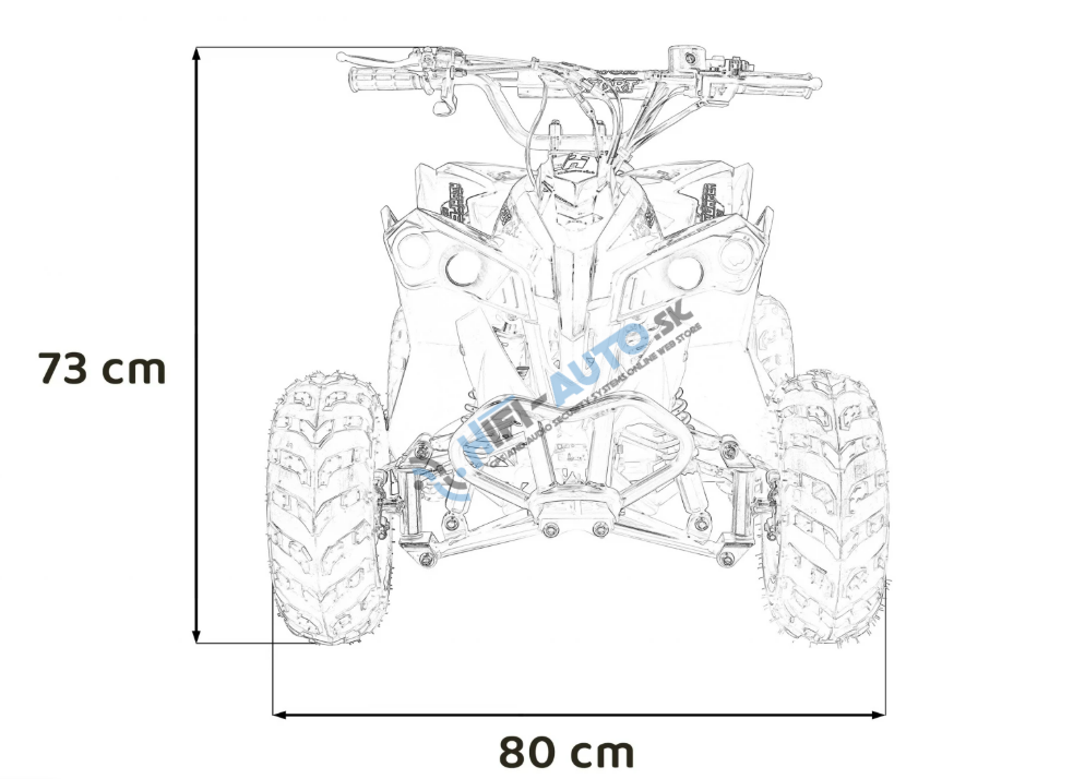 Detská štvorkolka ATV RENEGADE HIPERFECT 110CC- žltá
