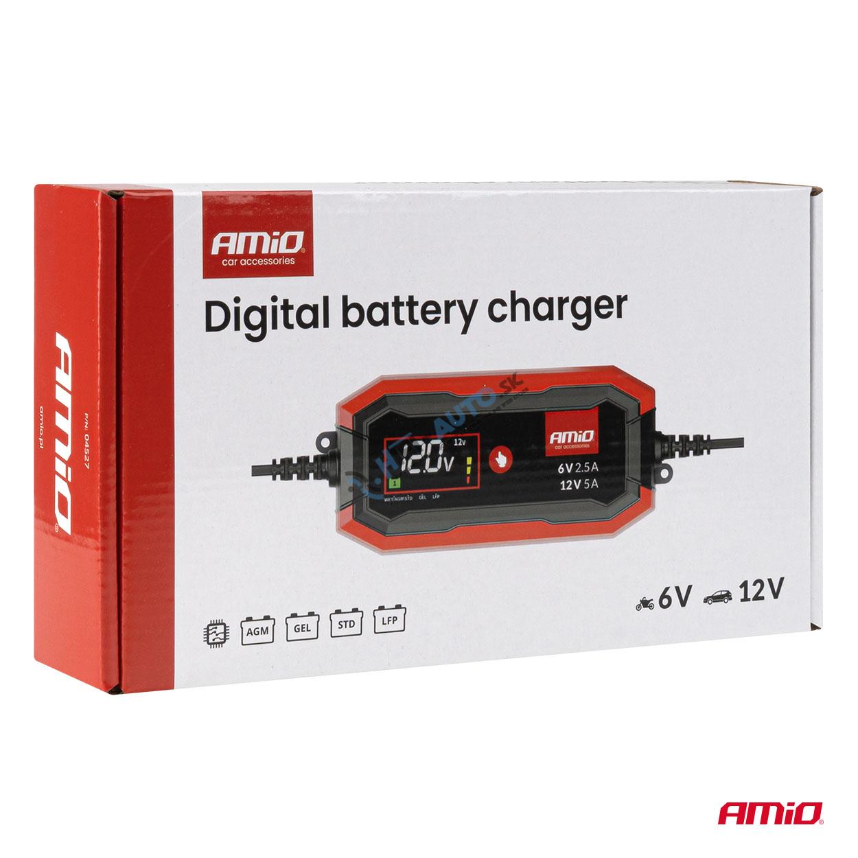 Nabíjačka digitálna AGM GEL STD LiFePo4 MAX 5A 6/12V PRO