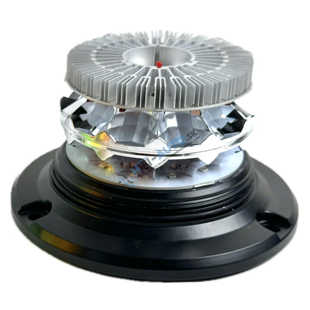LED maják, 12-24V, 24xLED zelený/oranžový, magnet