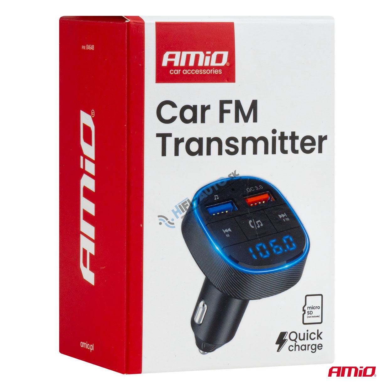 FM transmitter 2×USB-A 12/24V