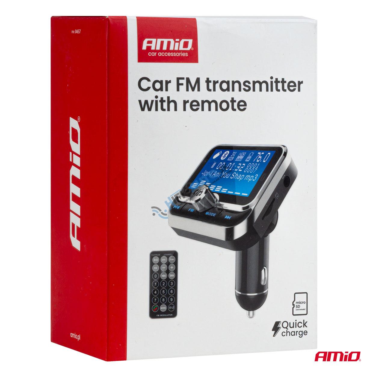 FM transmitter 2×USB-A 12/24V