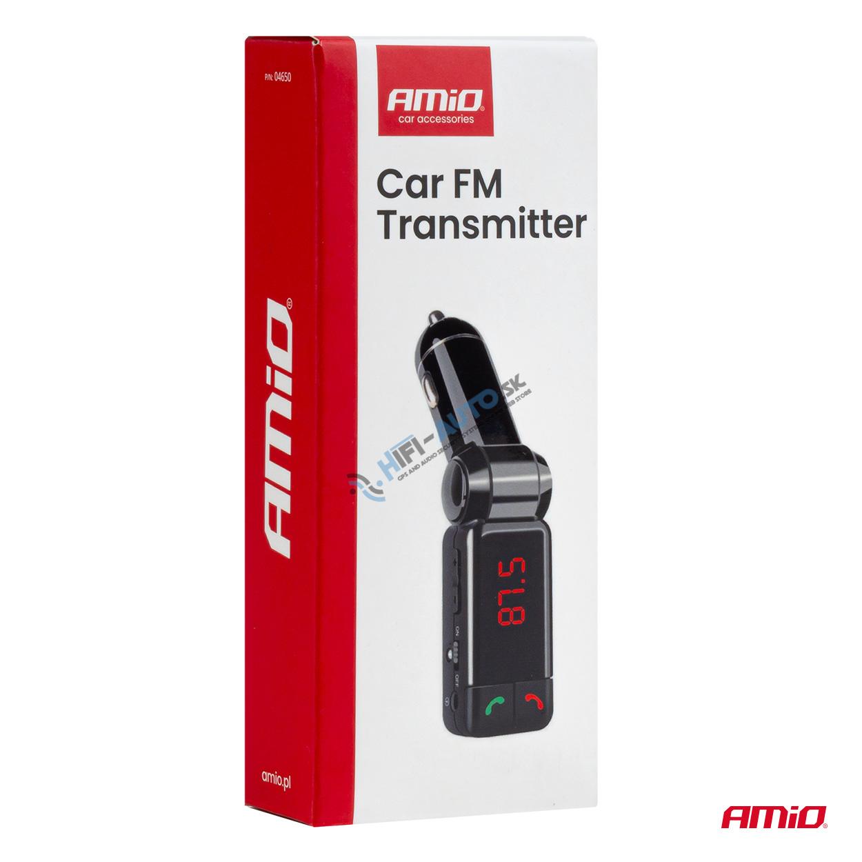 FM transmitter 2×USB-A 12V 24V