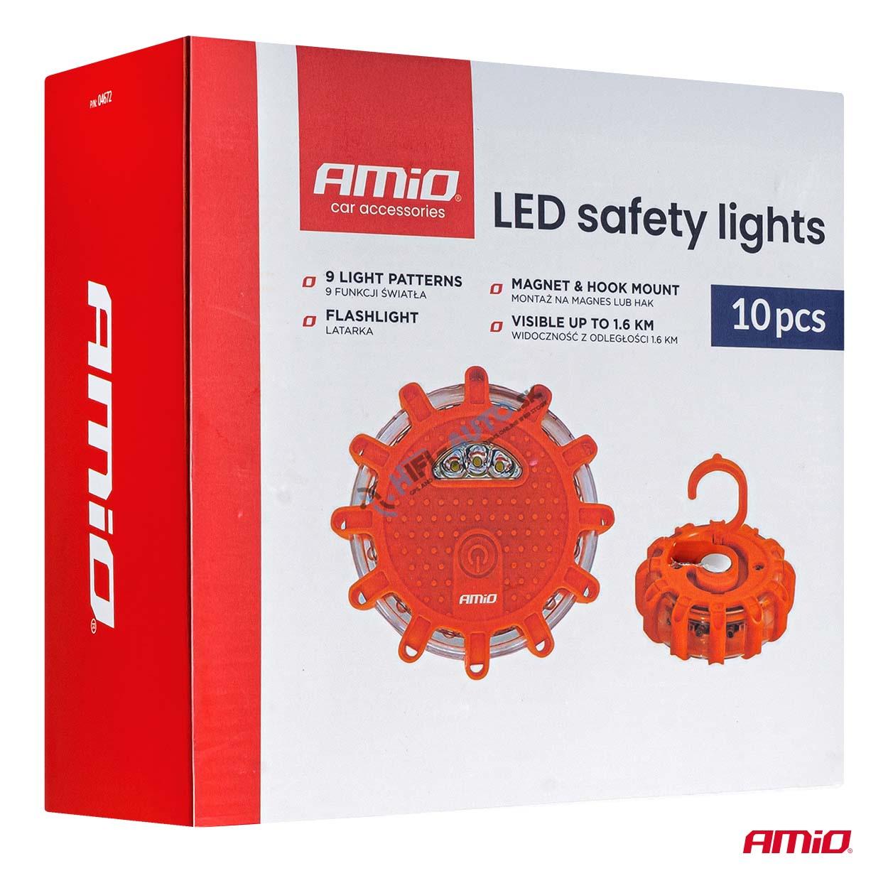 Núdzové svietidla LED 12SMD+3SMD 10 kusov