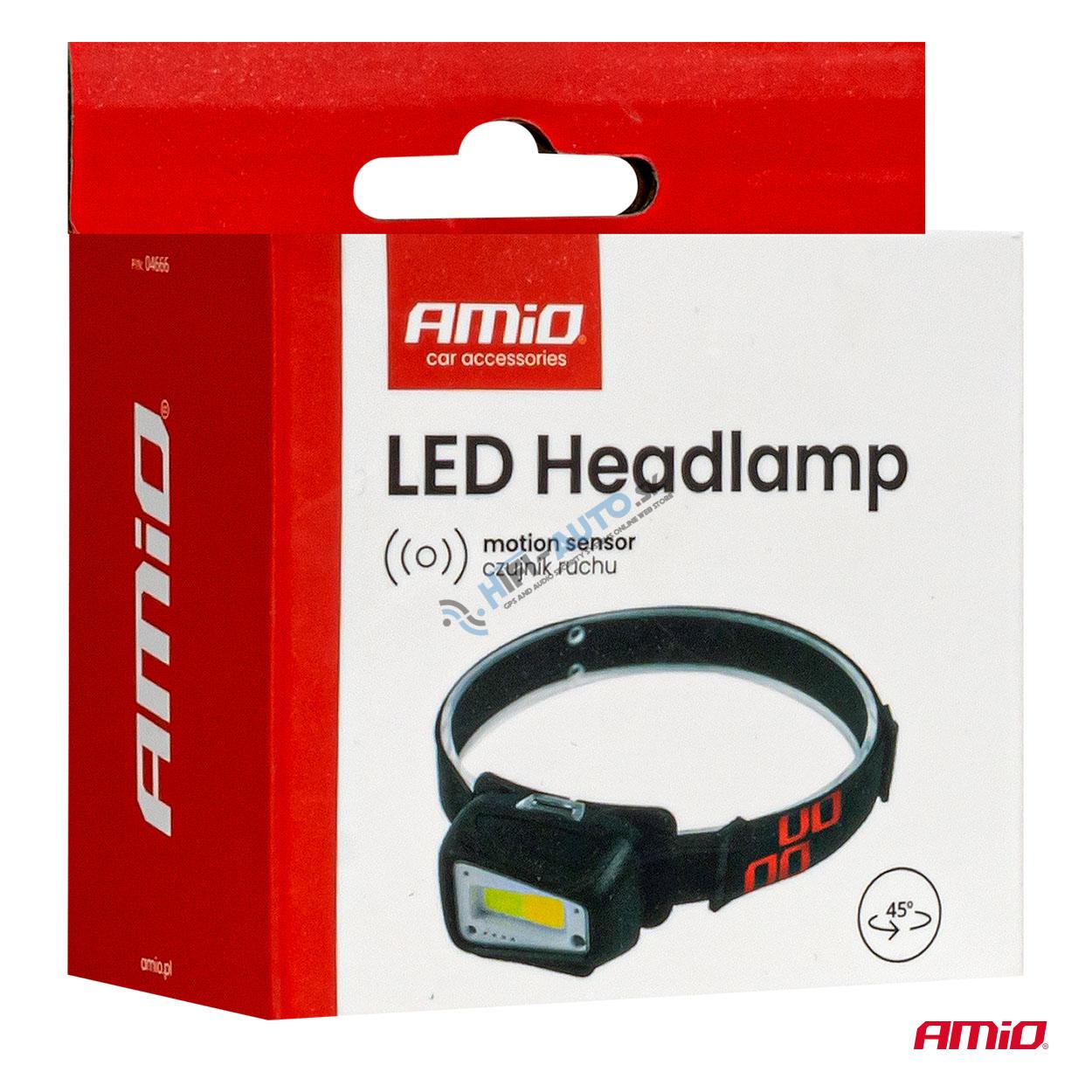 Čelovka LED COB 1800mAh (BATT)