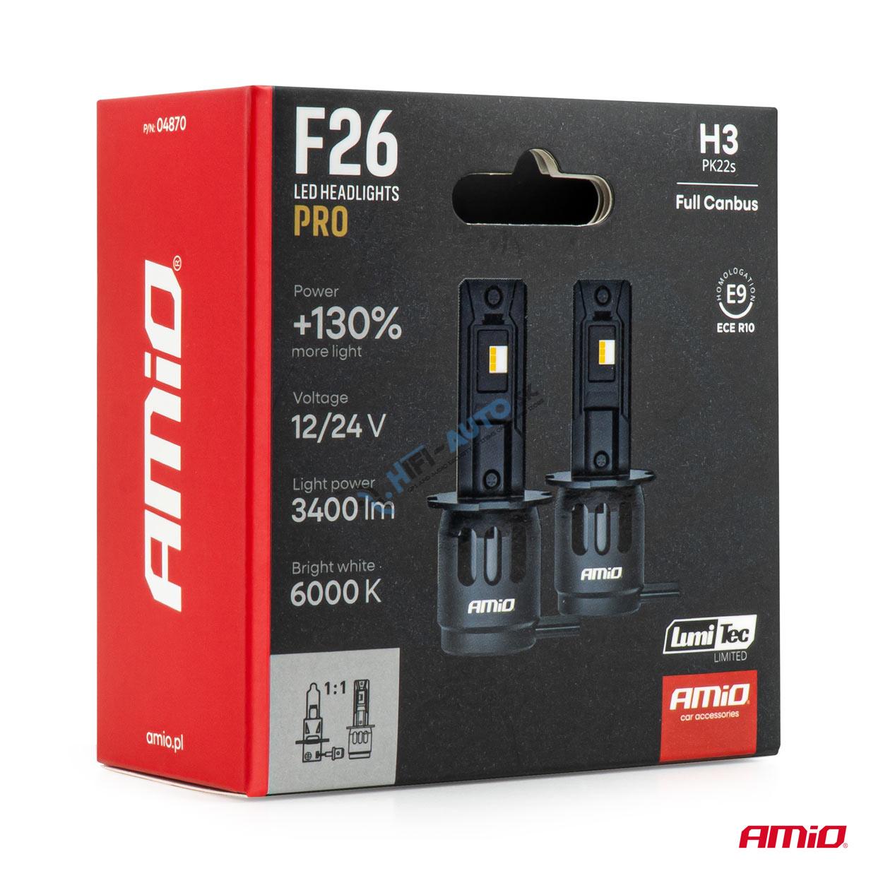 LED prestavbová sada F26 PRO H3 12V 24V