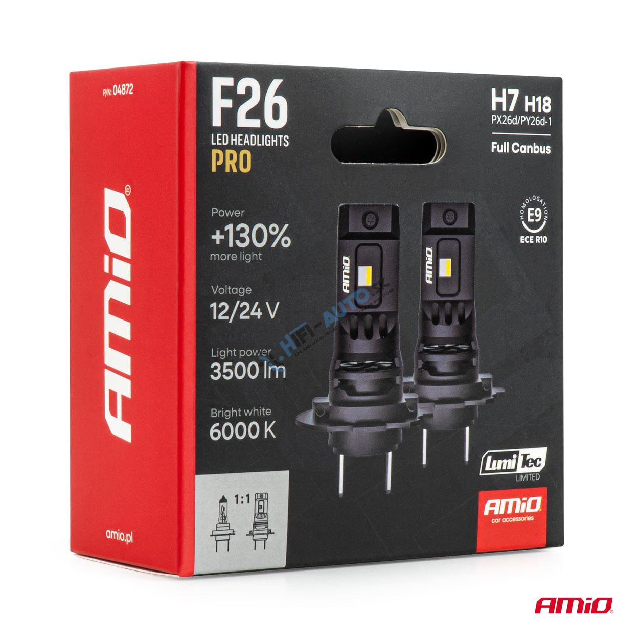 LED prestavbová sada F26 PRO H7 H18 12V 24V