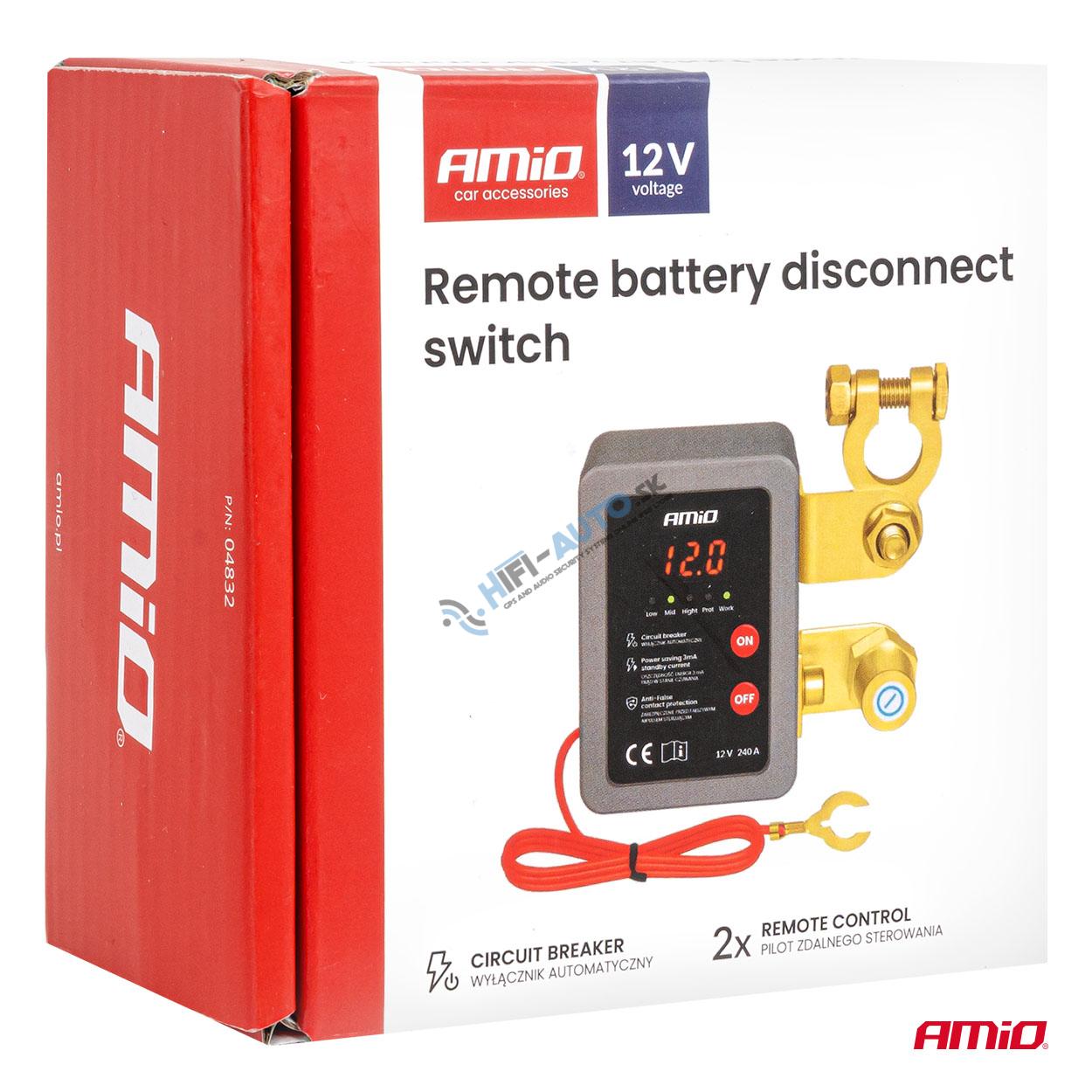 Diaľkový automatický vypínač akumulátora 12V 240A (BATT)