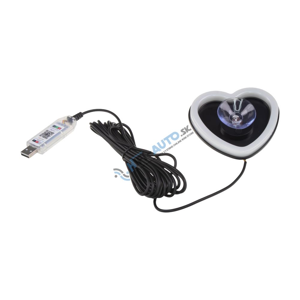 LED ambientné osvetlenie RGB "SRDCE", bluetooth