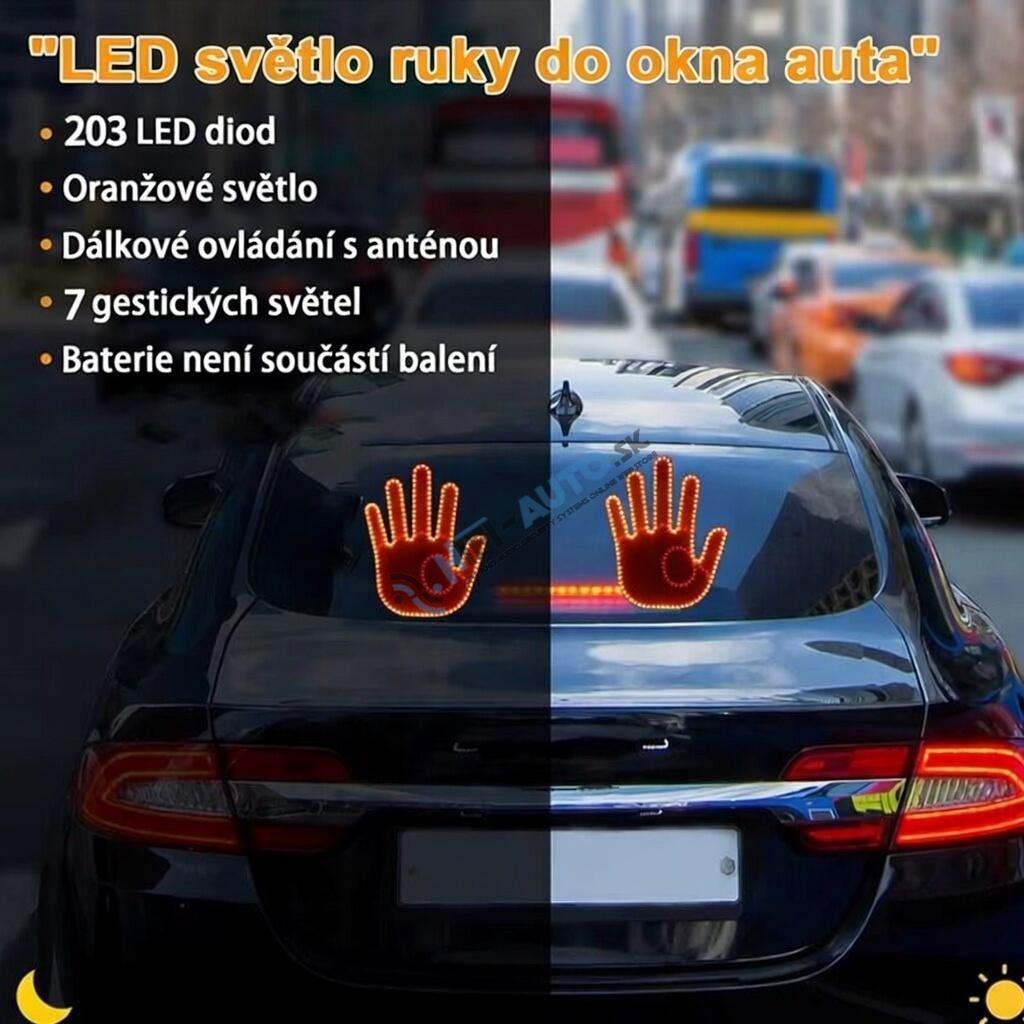 LED banner v tvare ruky