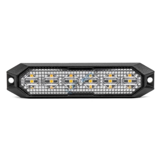 Výstražné osvetlenie oranžové 6x3W LED R65 R10 12/24V IP6K9K