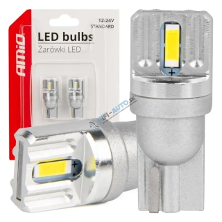 LED žiarovka STANDARD T10 W5W 2x1860 SMD White 12V/24V