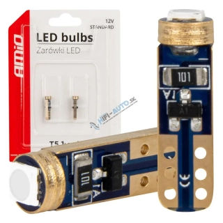 STANDARD Zelené LED žiarovka zelené W1W T5 12V 3030 1LED HP
