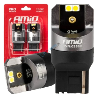 LED CANBUS PRO series 7440 W21W 4x3030 SMD White 12/24V