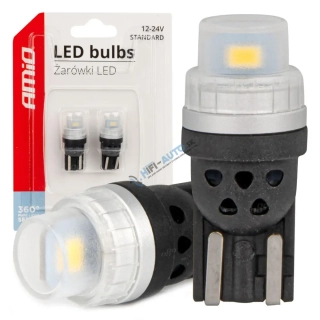 LED žiarovka 360 Pure Light Series STANDARD T10 W5W 2x3020 SMD White 12V/24V