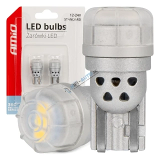 LED žiarovka 360 Pure Light Series STANDARD T10 W5W 3x3020 SMD White 12V/24V
