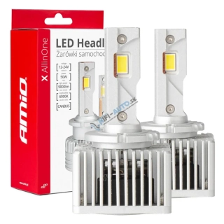 LED prestavbová sada D3S D5R D8S X AllinOne canbus 6000K