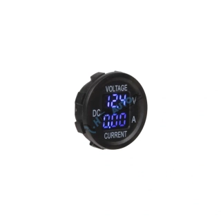 Digitálny ampérmeter a voltmeter 5-48V modrý