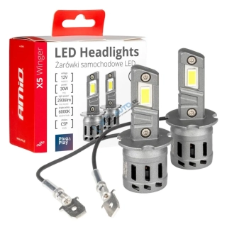 LED prestavbová sada H3 6000K max 30W X5-series WINGER