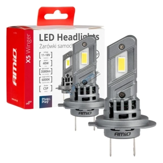 LED prestavbová sada H7 6000K max 40W X5-series WINGER