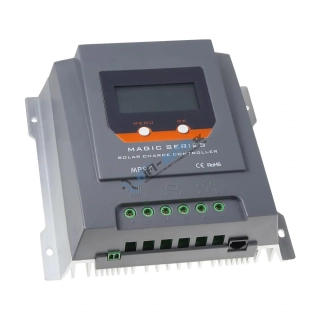 Inteligentný MPPT solárny regulátor nabíjania, 20A s LCD, Bluetooth