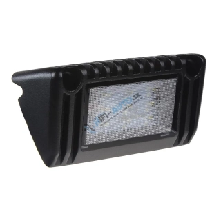LED svetlo nástenné, 10-30V, 9x1W, čierne, 129x60x43mm