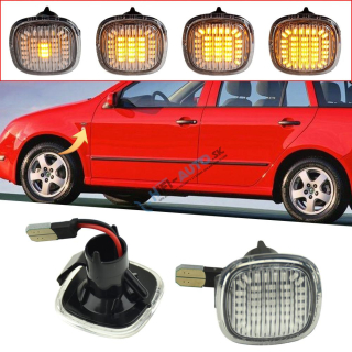 LED dynamické blinkre Škoda, Audi, Seat oranžové dymové