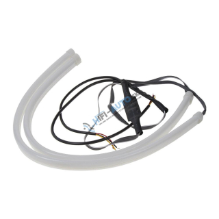 LED pásik, dynamické blinkre oranžová / pozičné svetlá biela, 45 cm