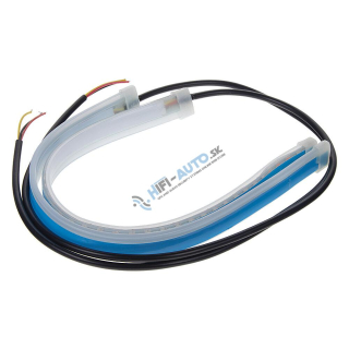 LED pásik, dynamické blinkre oranžová / pozičné svetlá biela, 30 cm