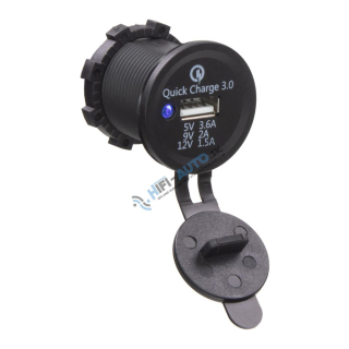 USB zásuvka 12/24V, QC3.0 (QuickCharge)