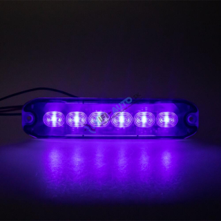 PROFI SLIM výstražné LED svetlo vonkajšie, modré, 12-24V, ECE R10