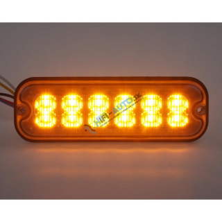 PREDATOR 12x4W LED, 12-24V, oranžový, ECE R65