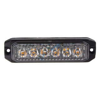 PROFI SLIM výstražné LED svetlo vonkajšie, oranžové, 12-24V, ECE R65
