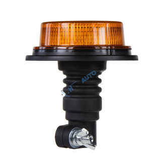 LED maják, 12-24V, 18x1W oranžový, na držiak, ECE R10