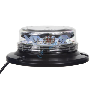 LED maják, 12-24V, 12x3W viacfarebný, magnet 