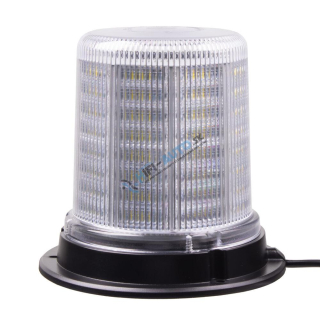 LED maják, 12-24V, 128x1, 5W biely, pevná montáž, ECE R10