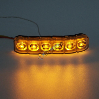 PROFI silikónové ohybné výstražné LED svetlo vonkajšie, oranžové, 12-24V, ECE R65