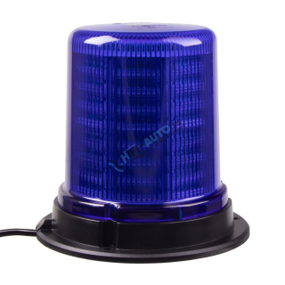 LED maják, 12-24V, 128x1, 5W modrý, pevná montáž, ECE R65