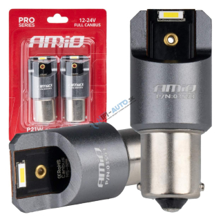 LED žiarovka FULL CANBUS PRO BA15S P21W 2x1860SMD biele12V 24V