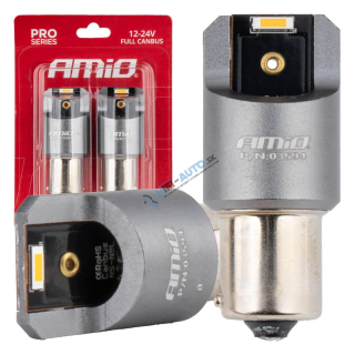 LED žiarovka FULL CANBUS PRO PY21W 2x1860 SMD amber 12V 24V