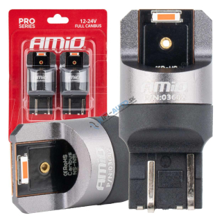 LED žiarovka FULL CANBUS PRO W21/5W 2x1860 SMD červená 12V 24V