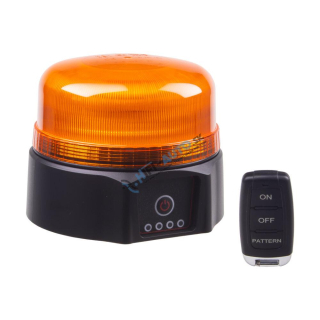 AKU LED maják, 36xLED oranžový, diaľkové ovládanie, magnet, ECE R65 