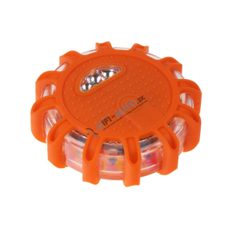 LED výstražné svetlo 12 + 3LED na 3x batériu AAA, červené wl-h01redAAA