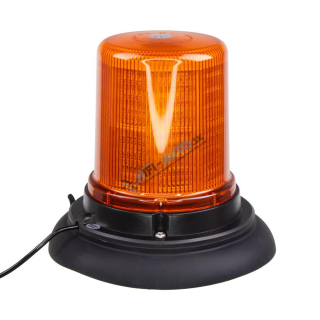 LED maják, 12-24V, 128x1, 5W oranžový, magnet, ECE R65