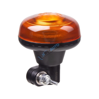 LED maják, 12-24V, 18xLED oranžový, na držiak, ECE R65