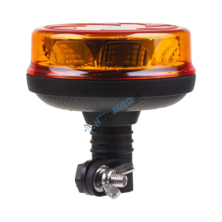 LED maják, 12-24V, 16x1W oranžový na držiak, ECE R65